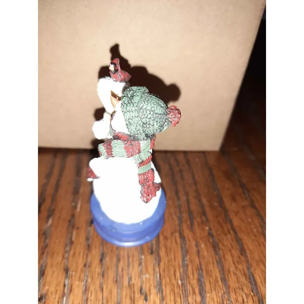 Set of 2 Miniature Snowmen Winter Christmas Seasonal Holiday Decorations Decor